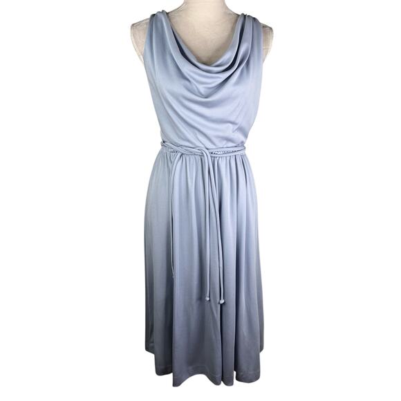 Alison Ayres Vintage Dress 10 Sleeveless Midi USA 60s70s - Picture 14 of 14